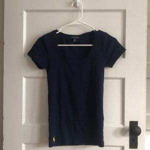 Scoop neck polo t-shirt!